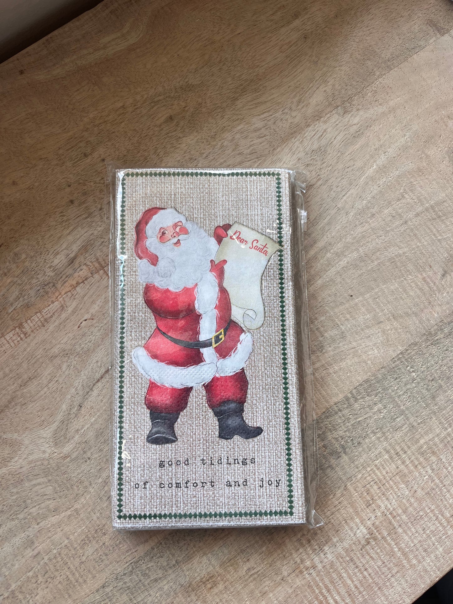 mudpie santa guest napkins
