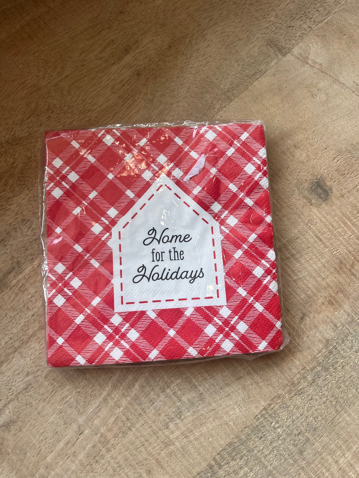 home for the holidays cocktail napkin