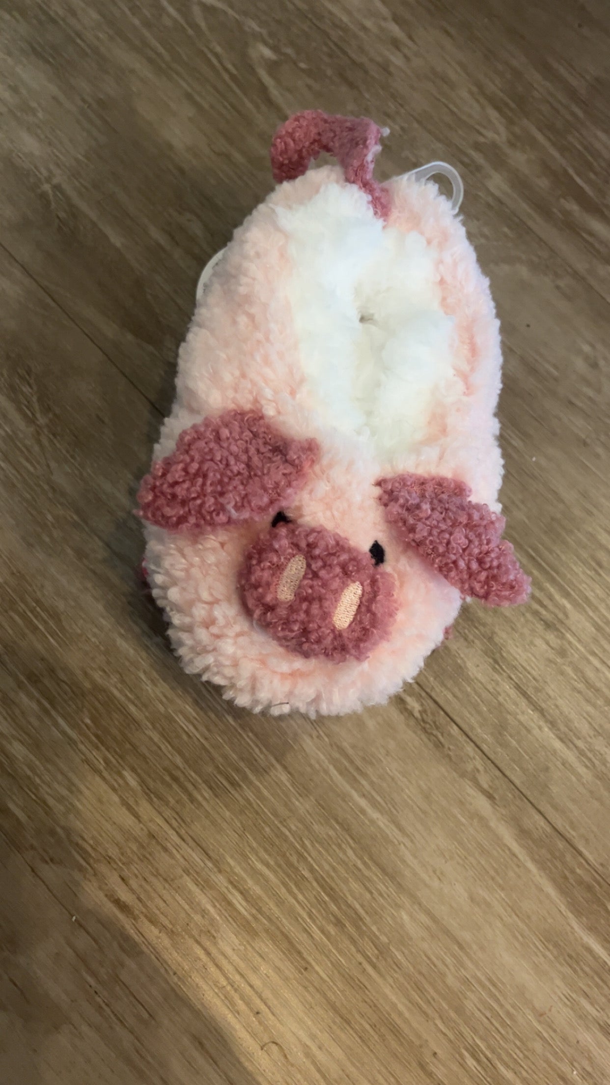 Snoozies Toddler Pink pig slippers