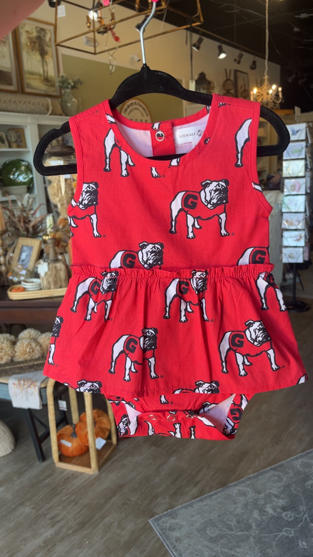 Girls UGA bulldog Onesie