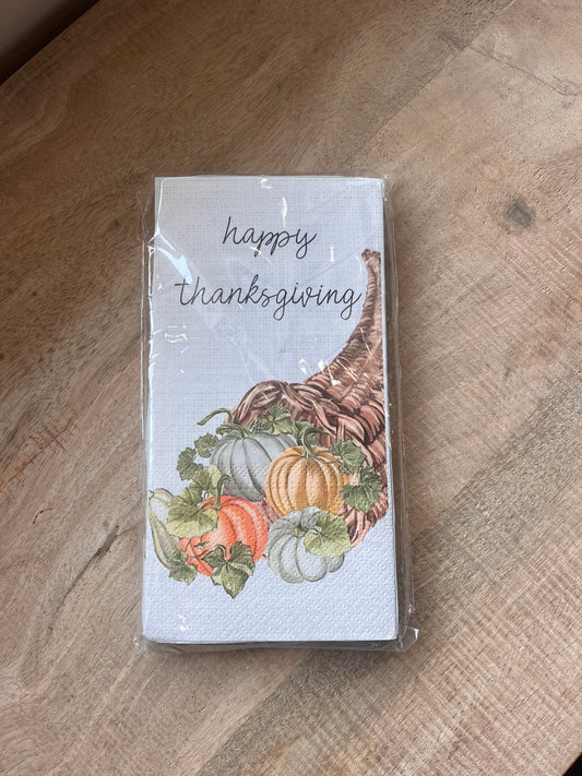 happy thanksgiving guest napkins