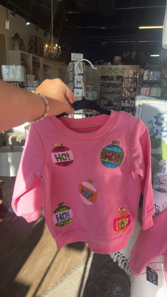 Mudpie Sequin Ornament Sweatshirt