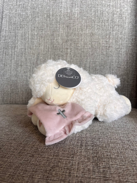 Girl's Lord's Prayer lay down Lamb