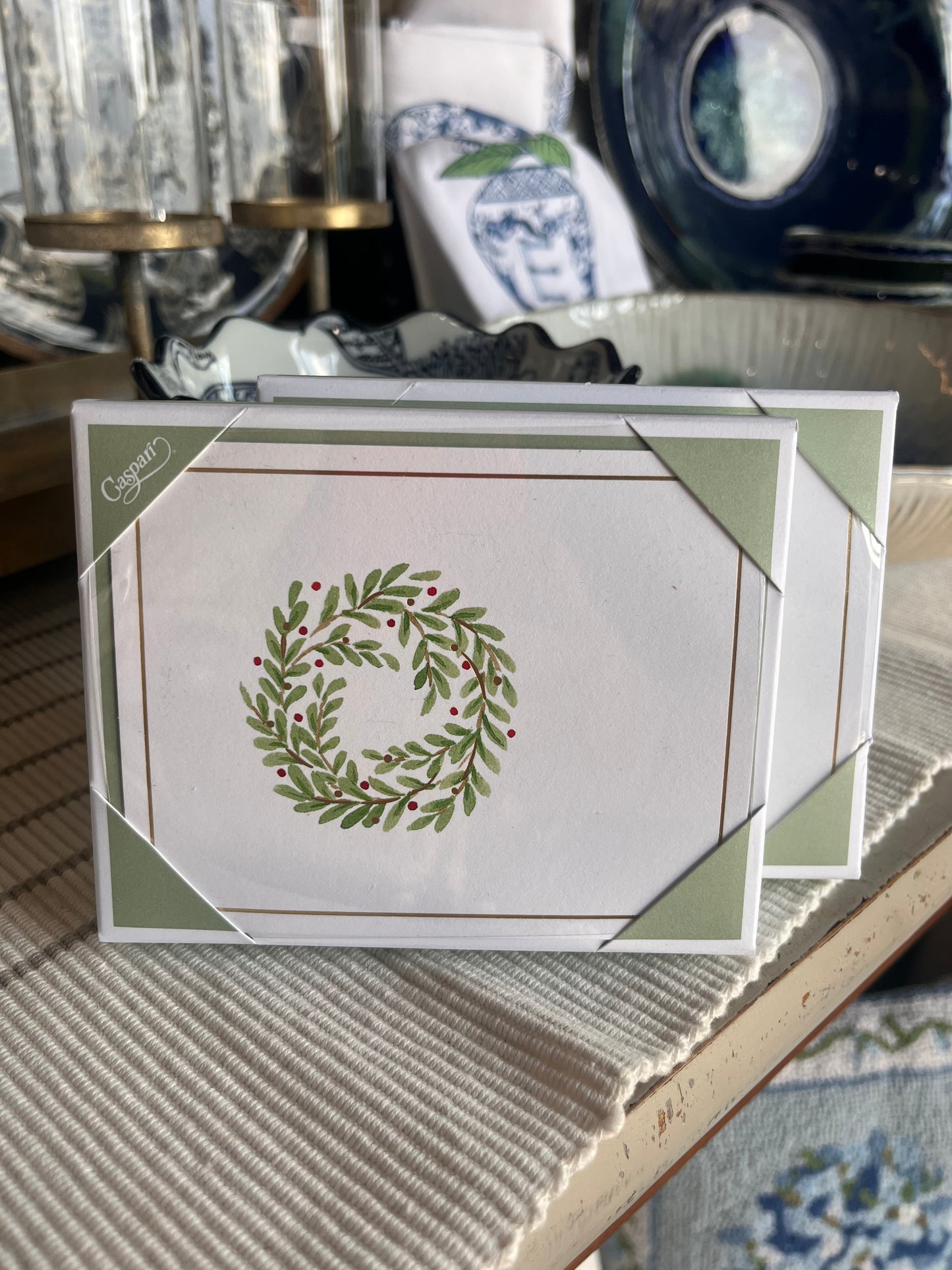 Caspari set of 10 Christmas cards