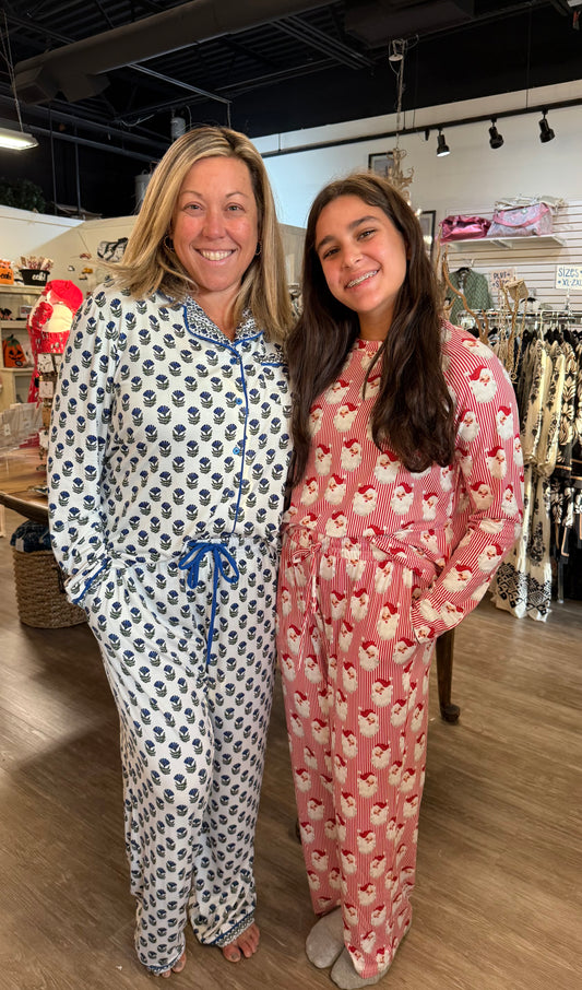 Mary Sqaure Red Santa Pajamas