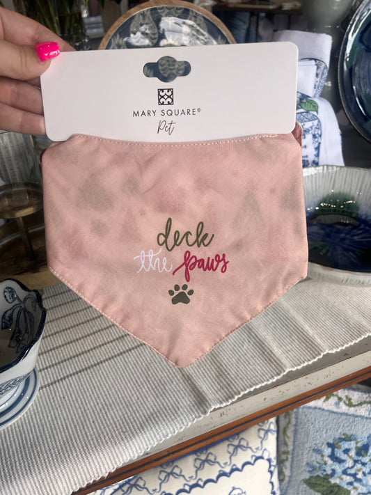 Mary square Christmas pet bandana