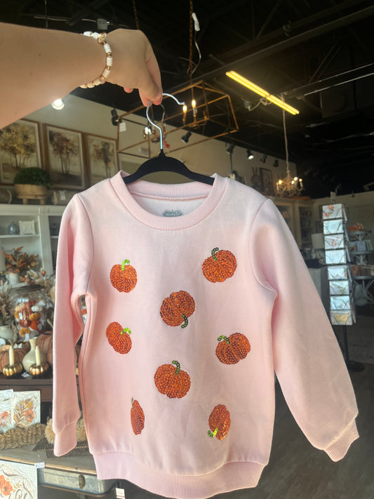 Mudpie Sequin Pumpkin Sweatshirt
