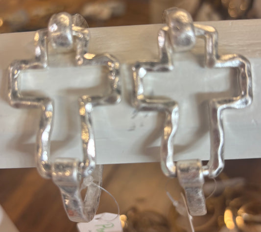 Silver Cross Bracelet