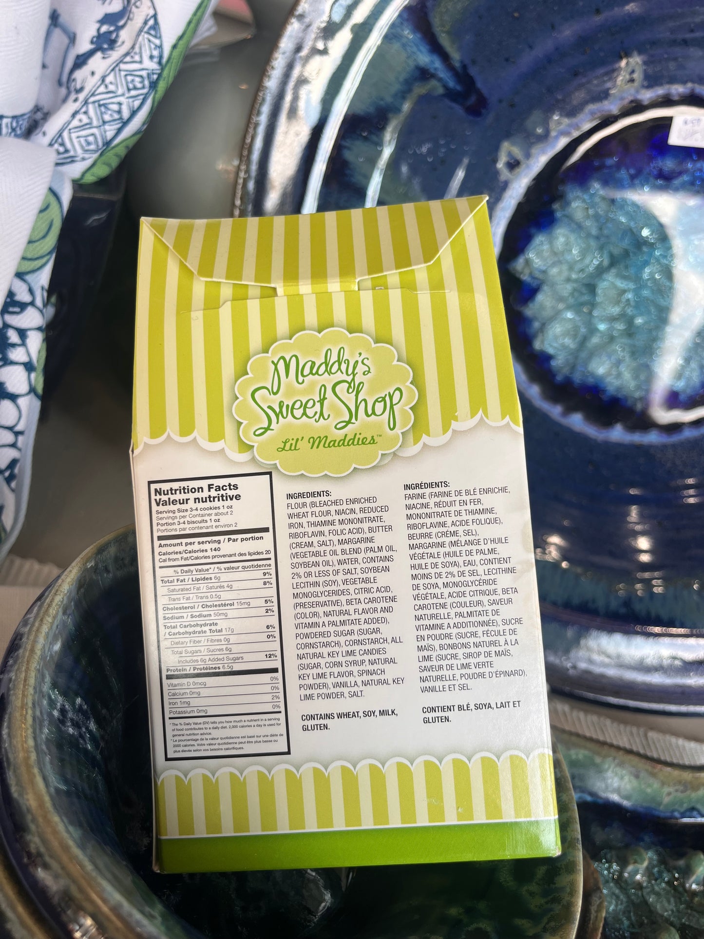 Maddy's Sweet Shop Key Lime shortbread ccokies